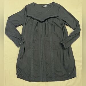 Scotch & Soda Women’s Black Long Sleeve Boho Swing Dress with Pockets Size 4